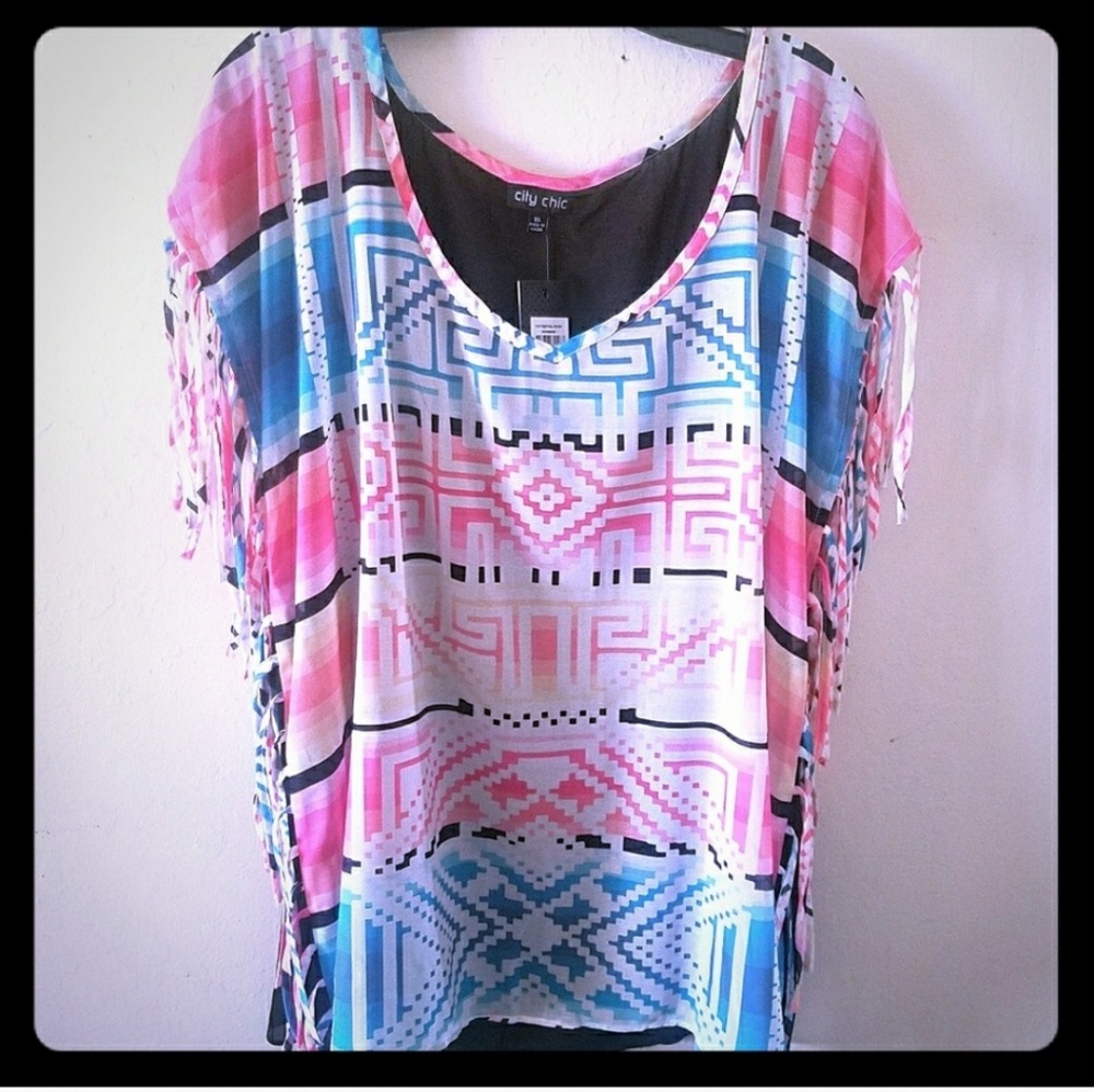 City Chic Festival Top size xs 16 NWT